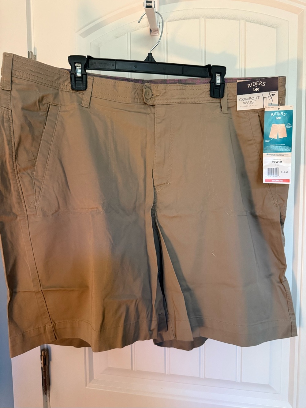 Riders by Lee Women's Tan Comfort Bermuda Shorts